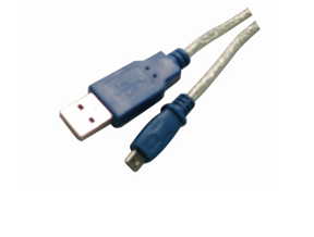 USB A公／迷你5PIN 透明